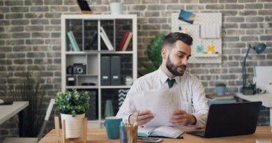 Profissional trabalhando