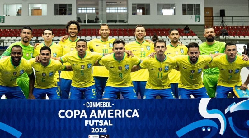 Brasil enfrenta Peru para avançar à final da Copa América de futsal