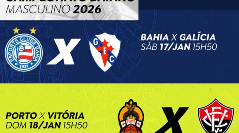 TV Brasil exibe neste fim de semana dois jogos do Campeonato Baiano