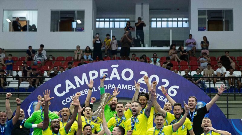 Brasil bate Argentina e conquista 12º título na Copa América de Futsal