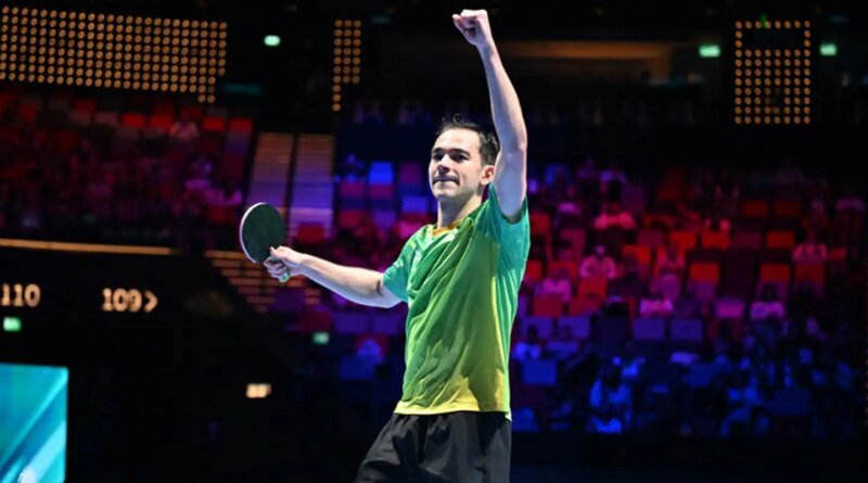 Calderano derrota francês e fica a 2 vitórias do bi na Copa do Mundo