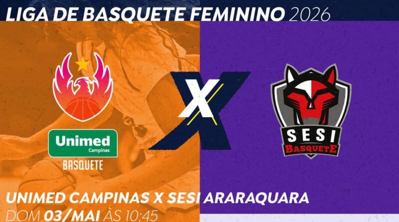 TV Brasil transmite Unimed Campinas e Sesi Araraquara neste domingo